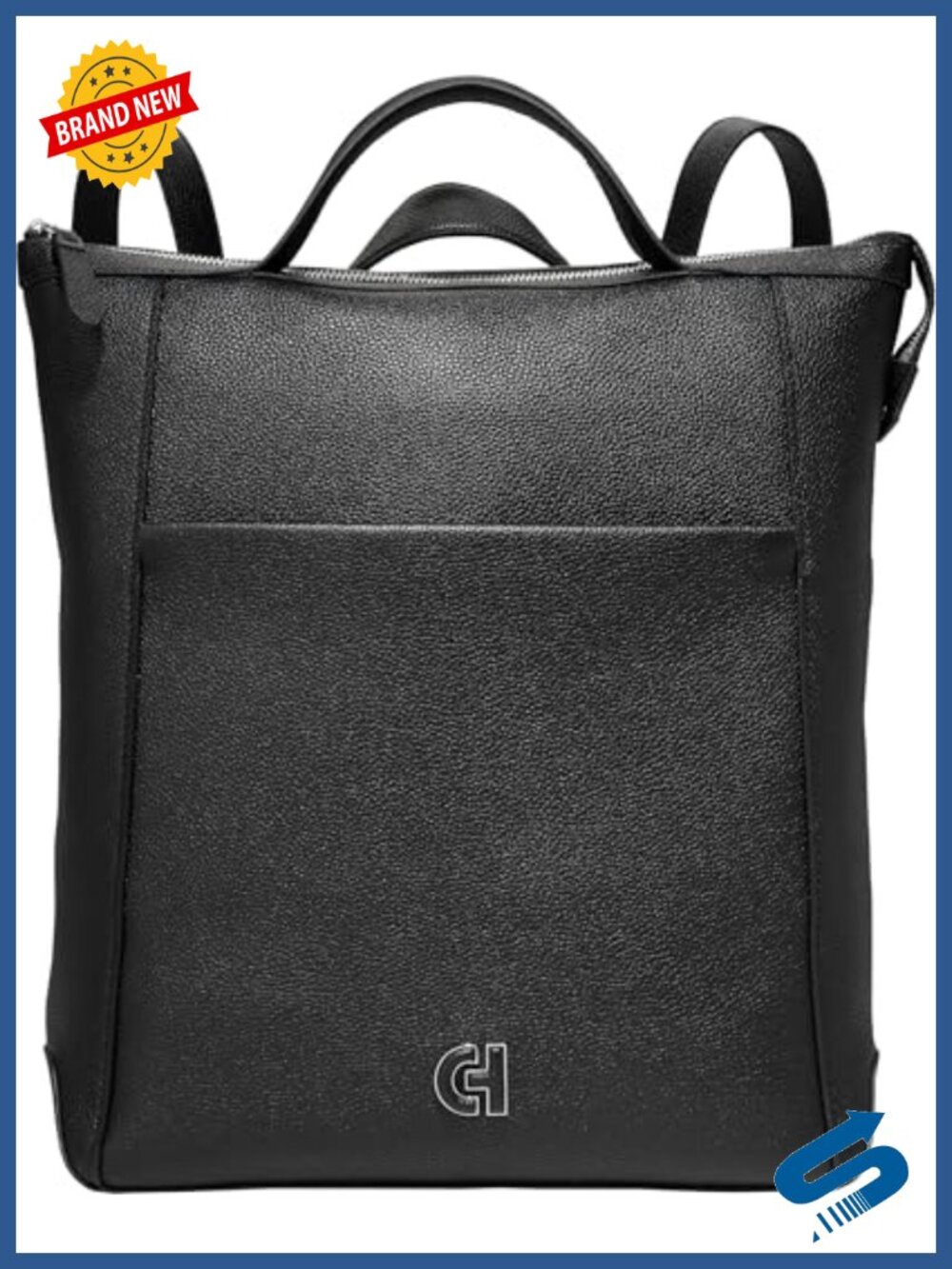 Women's Leather Convertible Backpack Crossbody Adjustable Straps Travel